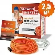 Одножильный кабельный теплый пол Daewoo Enertec DW21C