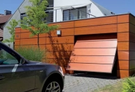 Установка автоматических подъемно-поворотных ворот