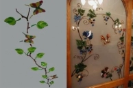 Зеркала для мебели с фьюзингом, кристаллами