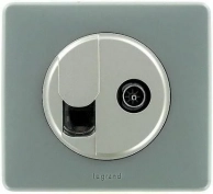 ������� ������ Celiane ��� ������� ���������� RJ + TV, ����� | ���. 68539 | Legrand