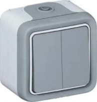 ������������� Plexo IP55 ������� �� 2 �����������, � �����, ��������� ������, ����� | ���. 69715 | Legrand � �������