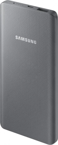 Портативное зарядное устройство, Samsung EB-P3020 5000 мАч + переходник USB Type-C (серебристо-серый)