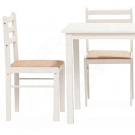    ( + 4 )/ Statson Dining Set butter white, TetChair