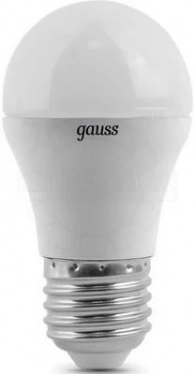  GAUSS, LED Globe E 27 6.5W 2700 K 105102107